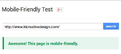 Mobile friendly and google