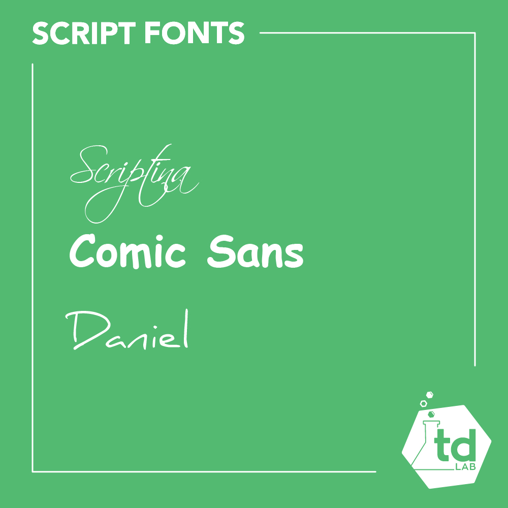 What script fonts are best for a website