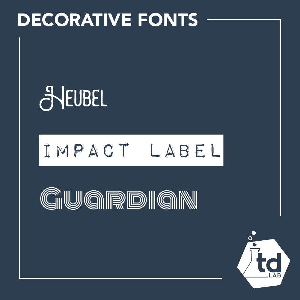 decorative fonts